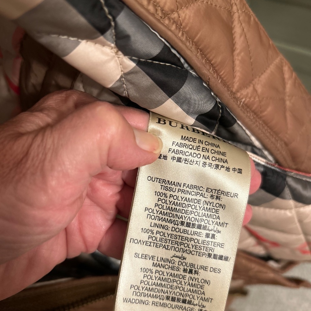 Burberry Brown Quilted Jacket - Picture 7 of 7